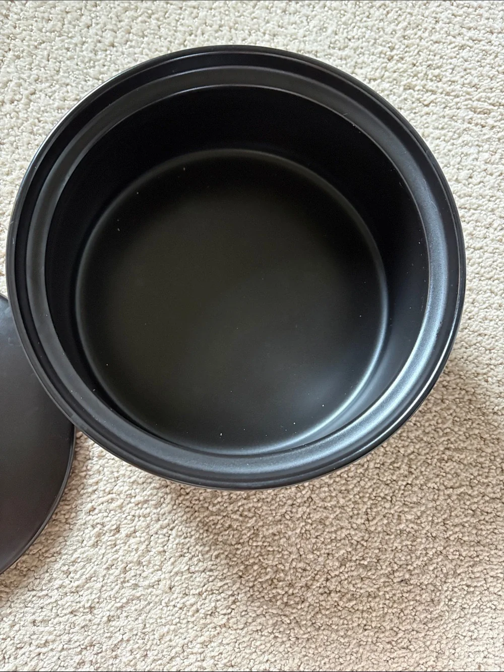 Black Tortilla Keeper with Lid - Rae Dunn